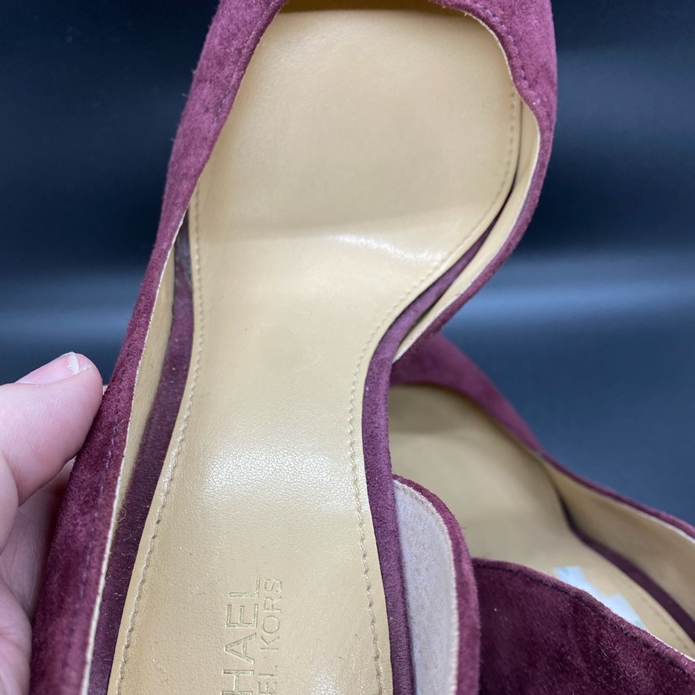 Michael Kors Suede Heels Raspberry - Picture 10 of 10
